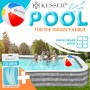KESSER® Piscina hinchable familiar para niños y adultos, piscina familiar, verano, 240 x 142 x 56 cm, 613 litros, capacidad para