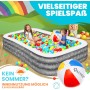 KESSER® Piscina hinchable familiar para niños y adultos, piscina familiar, verano, 240 x 142 x 56 cm, 613 litros, capacidad para