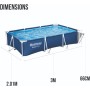 BESTWAY Piscina Desmontable Tubular Infantil Steel Pro 300x201x66cm Azul