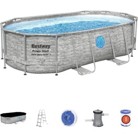 FORNOR 56714 Piscina Oval + Bomba Filtro 427 x 250 x