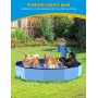 Piscina Perros Grandes, 120x30CM Piscina Infantil para Niños y Mascotas, Antideslizante y de PVC Engrosado, Piscina para Perros