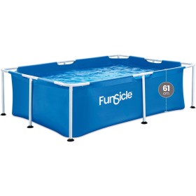 Piscina Tubular Rectangular Funsicle 2,13 m x 1,52 m x 0,61 m, Azul