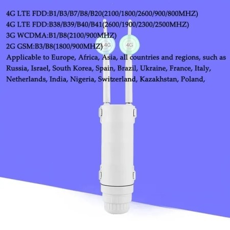 KuWFi 4G enrutador WIFI para exteriores 300Mbps impermeable 4G enrutad