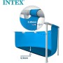Intex 28270Np Small Frame Piscina Rectangular Desmontable, 220 X 150 X 60 Cm, 1.662 litros + 28604 Depuradora Cartucho Filtros
