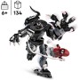 LEGO Marvel Armadura Robótica de Venom vs. Miles Morales, Lucha Entre Superhéroes Articulados, Juguete de Construcción con