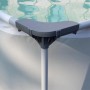 Piscina Rectangular con Estructura, Gris