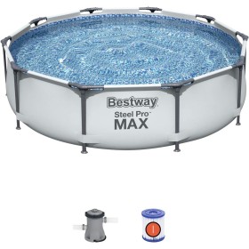 Bestway Steel Pro MAX 10' x 30"/3.05m x 76cm Pool Set, redondo, multicolor, 8321260
