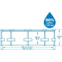 Bestway Steel Pro MAX 10' x 30"/3.05m x 76cm Pool Set, redondo, multicolor, 8321260