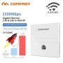 Comfast-AP inalámbrico Gigabit para pared, 1200Mbps, 48V, alimentación