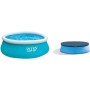 Intex 28101NP Easy Set - Piscina Hinchable Redonda, 183 x 51 cm, 880 litros + 28020 - Cobertor Piscina Hinchable Easy Set 244