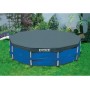 Intex 26702NP - Piscina Desmontable Redonda Prism Frame intex 305x76 cm con depuradora + 28030 - Cobertor Piscina metálica Metal