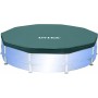 Intex 26702NP - Piscina Desmontable Redonda Prism Frame intex 305x76 cm con depuradora + 28030 - Cobertor Piscina metálica Metal