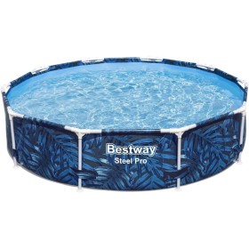 BESTWAY Piscina Desmontable Steel Pro 366x201x66 cm Capacidad de 4.062 Litros, Azul
