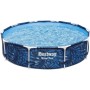 BESTWAY Piscina Desmontable Steel Pro 366x201x66 cm Capacidad de 4.062 Litros, Azul