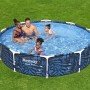 BESTWAY Piscina Desmontable Steel Pro 366x201x66 cm Capacidad de 4.062 Litros, Azul
