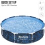 BESTWAY Piscina Desmontable Steel Pro 366x201x66 cm Capacidad de 4.062 Litros, Azul