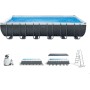 INTEX 55221 - Piscina elevada Rectangular Ultra XTR Frame 732x366x132 cm + depuradora