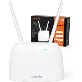 Tenda 4G06 - Router 4G Volte, Router WiFi SIM con Servicio de Voz, CAT4, 2.4GHz Wi-Fi 300Mbps, Puerto RJ11/LAN/WAN, Antena