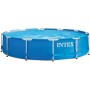 Intex Piscina Elevada Metal Frame 6503 litros, 366 X 76 Cm + 28031 Cobertor Piscina Metálica Metal & Prisma Frame 366 Cm