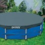 Intex Piscina Elevada Metal Frame 6503 litros, 366 X 76 Cm + 28031 Cobertor Piscina Metálica Metal & Prisma Frame 366 Cm
