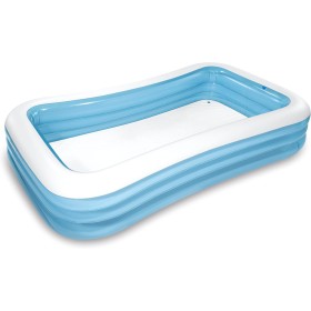 Intex 58484NP - Piscina Hinchable Rectangular 305 x 183 x 56 cm, 1.020 litros, Color Celeste