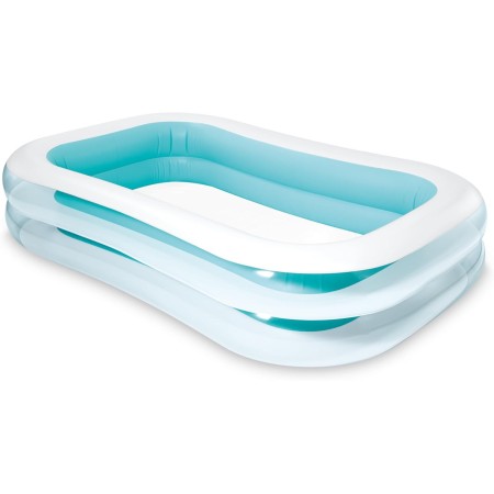Intex 58484NP - Piscina Hinchable Rectangular 305 x 183 x 56 cm, 1.020 litros, Color Celeste