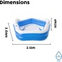Bestway ® Piscina familiar «Fun» 213 x 206 x 69 cm