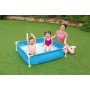 BESTWAY Piscina Desmontable Tubular Infantil My First Frame Pools 122x122x30,5 cm Azul