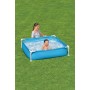 BESTWAY Piscina Desmontable Tubular Infantil My First Frame Pools 122x122x30,5 cm Azul