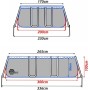 yourGEAR XL Family Pool Grey 3x2x1m con espumadero - Piscina con Estructura de Acero Piscina de jardín Piscina para niños
