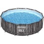 Bestway Steel Pro MAX - Juego de Piscina (3,66 x 1,00 m, Efecto Madera)