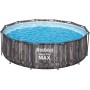 Bestway Steel Pro MAX - Juego de Piscina (3,66 x 1,00 m, Efecto Madera)
