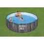 Bestway Steel Pro MAX - Juego de Piscina (3,66 x 1,00 m, Efecto Madera)