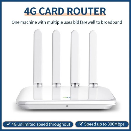 Enrutador WiFi 4G 300Mbps para antenas de tarjeta SIM doméstica 300M E