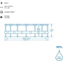 Bestway Steel Pro MAX Frame - Piscina Redonda (366 x 100 cm, Incluye Bomba de Filtro, Efecto Madera)