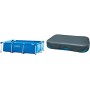 Intex 28271Np Small Frame Piscina Desmontable, 260 X 160 X 65 Cm, 2.282 Litros + 58412Np Cobertor Rectangular Piscina 305 X 183