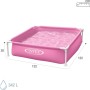 Intex 57172 Piscina Desmontable, Pequeña, para Niños, Rosa, Medidas 122x122x30 cm, con Tapón Desagüe, Capacidad de 342 litros,