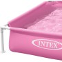Intex 57172 Piscina Desmontable, Pequeña, para Niños, Rosa, Medidas 122x122x30 cm, con Tapón Desagüe, Capacidad de 342 litros,