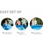 Intex 55239 - Piscina hinchable, Ø305x61 cm, 3.077 litros, Piscina redonda, Con depuradora cartucho, 1.250 litros/hora, filtro