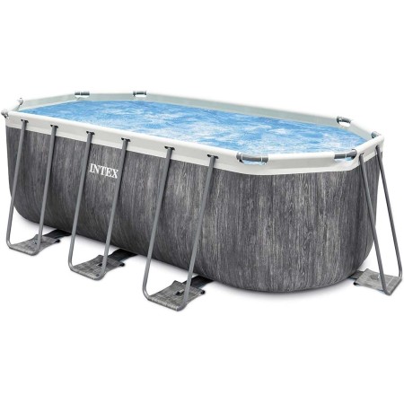Intex - Kit de Piscina Tubular baltik Ovalado (4,00 x 1,22 m)