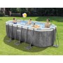 Intex - Kit de Piscina Tubular baltik Ovalado (4,00 x 1,22 m)