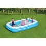 BESTWAY 54006 - Piscina Hinchable Infantil Rectangular 262x175x51 cm, Blue