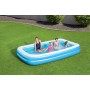 BESTWAY 54006 - Piscina Hinchable Infantil Rectangular 262x175x51 cm, Blue