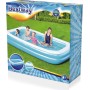 BESTWAY 54006 - Piscina Hinchable Infantil Rectangular 262x175x51 cm, Blue