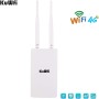 KuWFi Router 4G SIM, Router 4G LTE WiFi 300 Mbps, Puerto Ethernet LAN/WAN, Cobertura WiFi Exterior con 2 Antenas extraíbles,