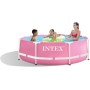 Intex 28292NP - Kit de Piscina Tubular Redondo Metal Marco Pink/Rosa (Ø) 2,44 x 0,76 m
