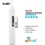 KuWFi Router 4G SIM, Router 4G LTE WiFi 300 Mbps, Puerto Ethernet LAN/WAN, Cobertura WiFi Exterior con 2 Antenas extraíbles,