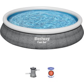 Bestway 57313-4 Fast Set Piscina Hinchable Redonda 457 x 84 cm