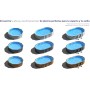 Piscina Gre KITPROV618 Atlantis - Piscina de Acero Elevada,Ovalada con Aspecto Acero Blanco. Piscinas Desmontables para Jardín