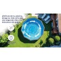 Piscina Gre KITPROV618 Atlantis - Piscina de Acero Elevada,Ovalada con Aspecto Acero Blanco. Piscinas Desmontables para Jardín